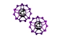 JRC 11T Ceramic Jockey Wheels Keramiska Rulltrissor Dura Ace 12S Purple från TCMcykel.se Artikel nr: 35838