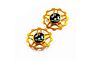 JRC JRC 11T Ceramic Jockey Wheels | Keramiska rulltrissor | Guld