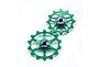 JRC JRC 14/12T Ceramic Jockey Wheels | Keramiska rulltrissor Sram Eagle Emerald Green