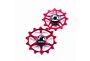 JRC JRC 14/12T Ceramic Jockey Wheels | Keramiska rulltrissor Sram Eagle Röd