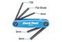 Park Tool ParkTool AWS-9.2 | Multiverktyg med insex 4/5/6mm, Torx T25 och flat skruvmejsel