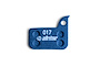 Sinter Disc brake pad Type 017 SRAM Small Asymmetric Bromsbelägg Blue från TCMcykel.se Artikel nr: 30555