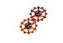 JRC JRC Narrow-Wide Ceramic Jockey Wheels | Keramiska rulltrissor Sram Orange