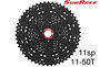 SunRace Sunrace CSMX8 EA5 11-vxl 11-50T Svart | Kassett för Shimano / Sram