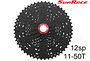 SunRace Sunrace CSMZ90 WA5 11-50T Svart | 12-delad Kassett för Shimano / Sram