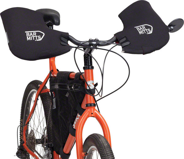 Bar Mitts Bar Mitts | Handtagsöverdrag för cykel med rakt styre med backspegel